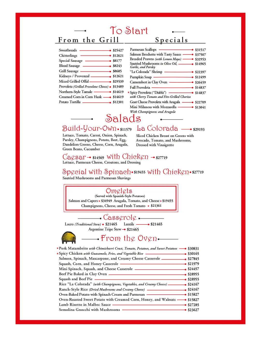 Menu — Page 2