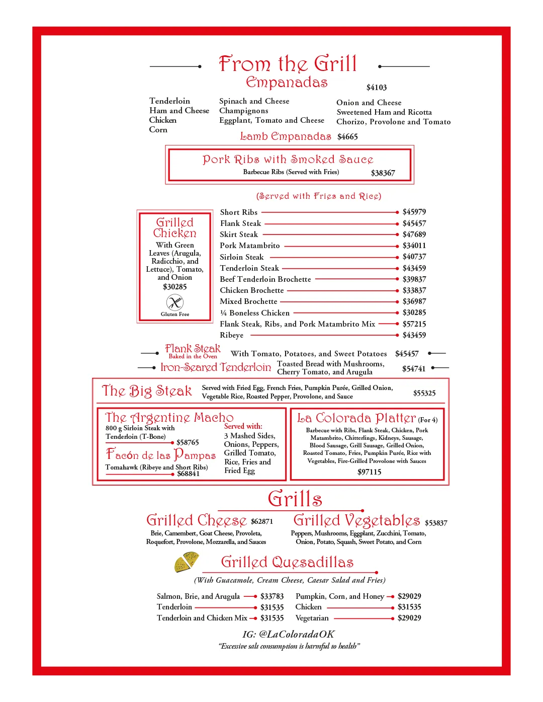 Menu — Page 3