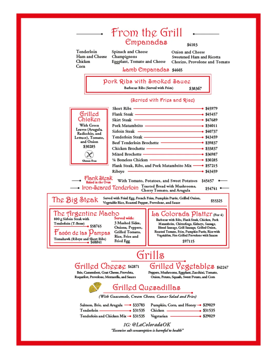 Menu — Page 3