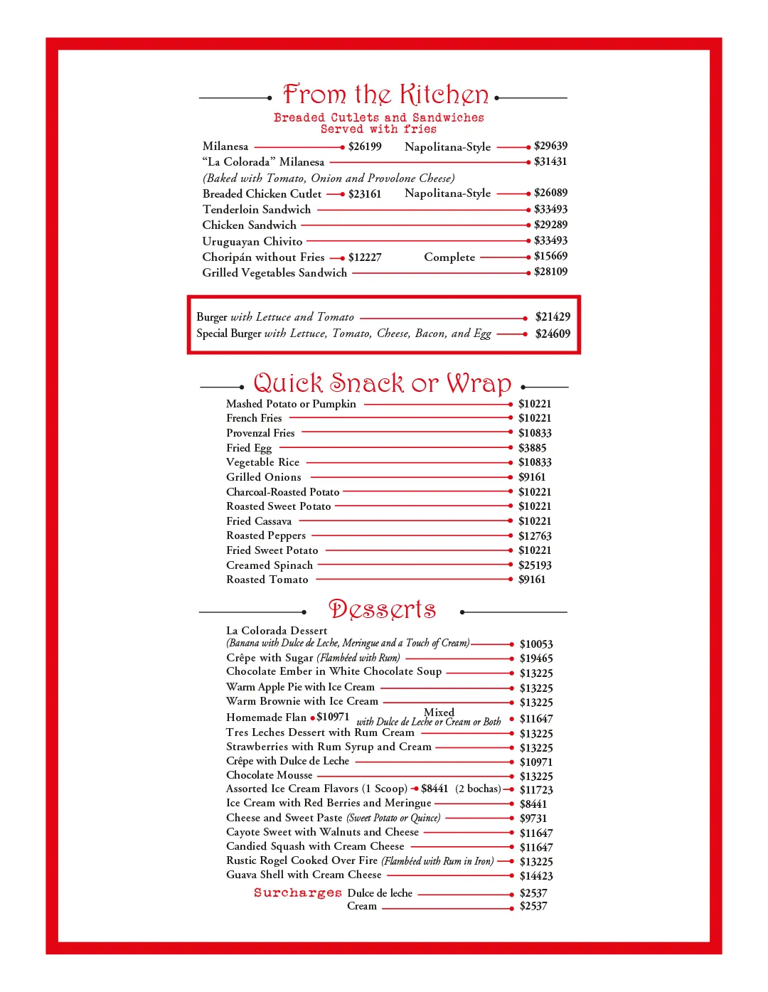 Menu — Page 5