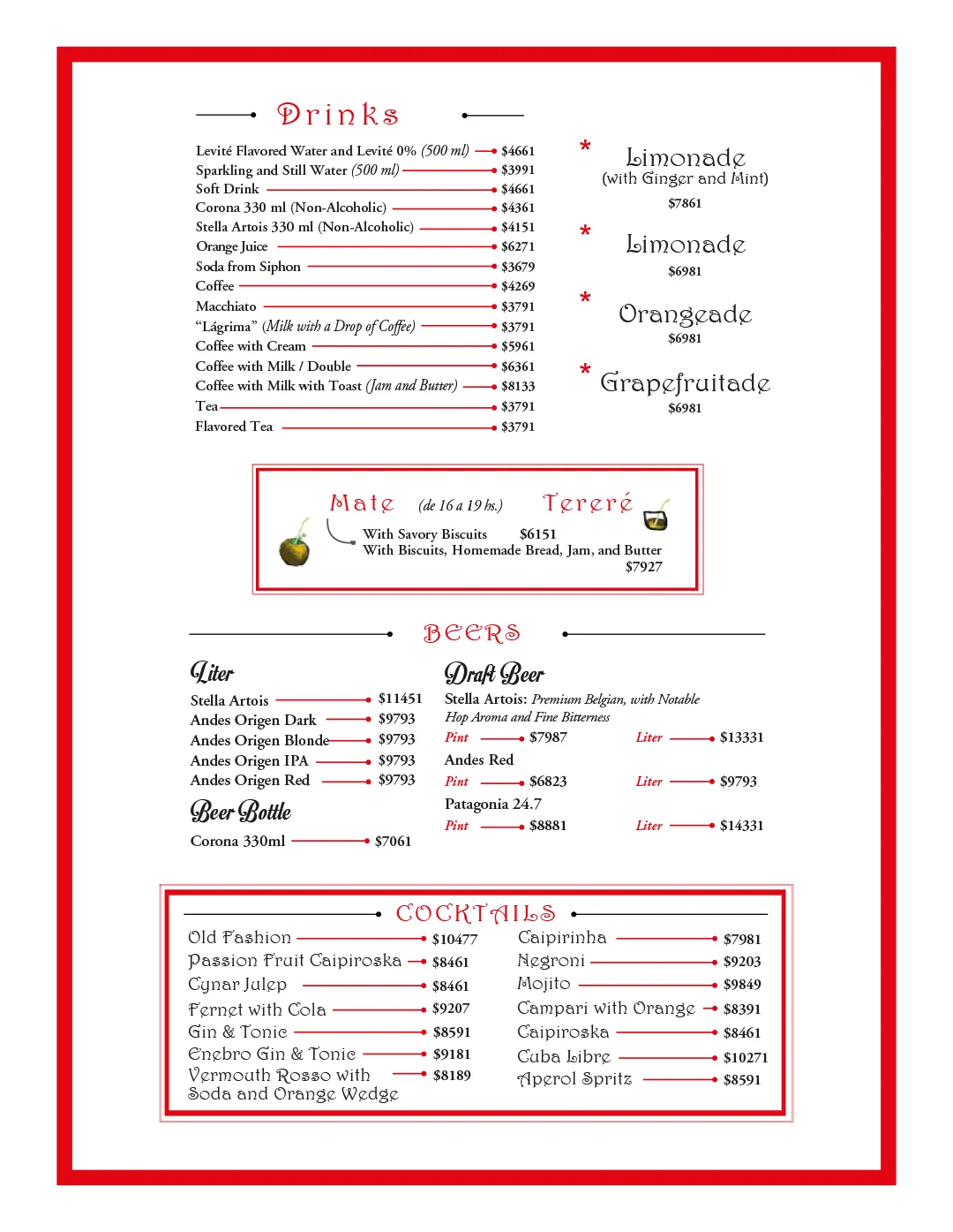Menu — Page 6