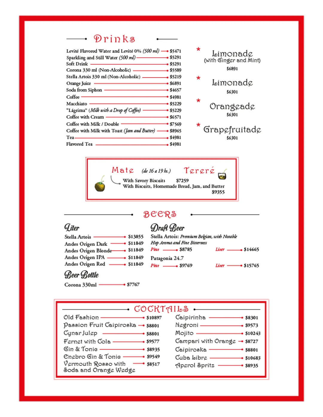 Menu — Page 6