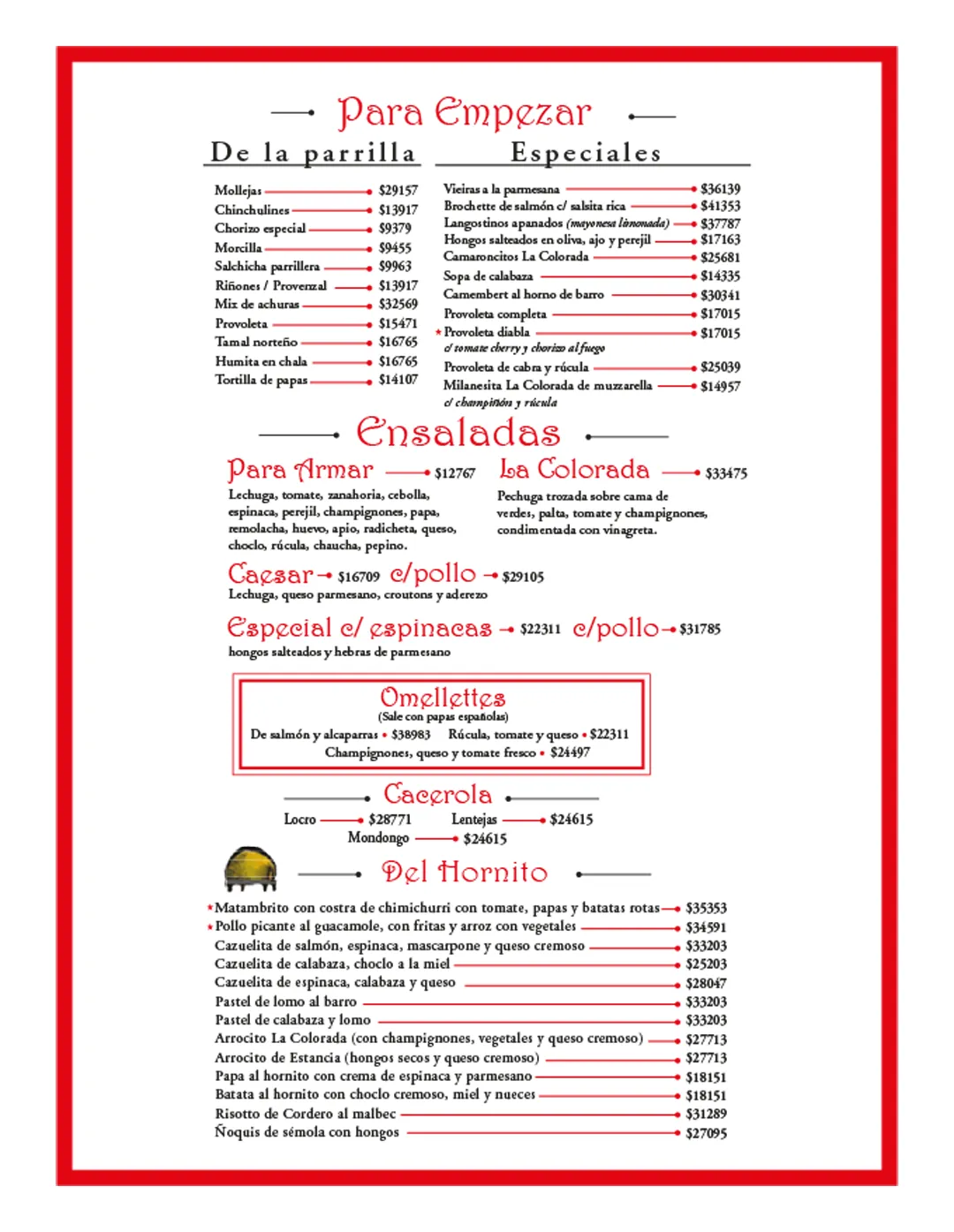 Menú — Página 2